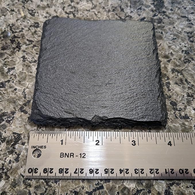Power & Protection: V-Twin Engine Coasters for Your Ride - Square Slate - Set of 5
