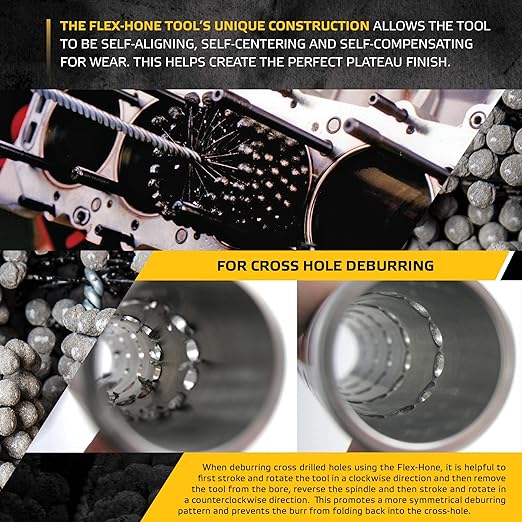 Brush Research BC14M80 FLEX-HONE®, 0.551" (14mm) Diameter, 80 Grit, Silicon Carbide, for Mild Steel, Stainless Steel, Cast Iron and Softer Ferrous Materials